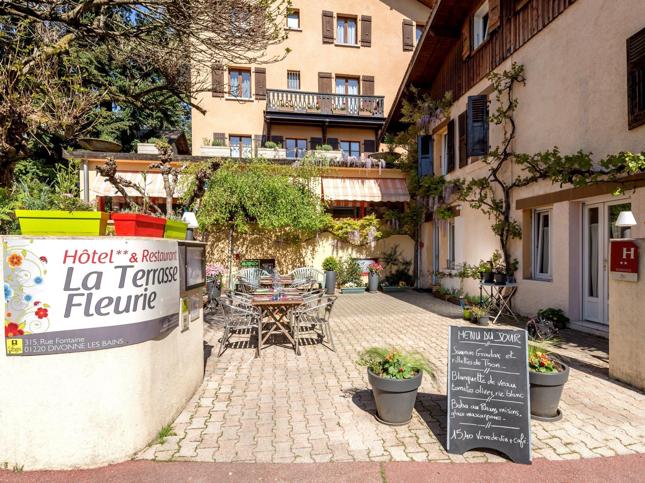 Logis Hotel La Terrasse Fleurie Divonne-les-Bains Exterior photo