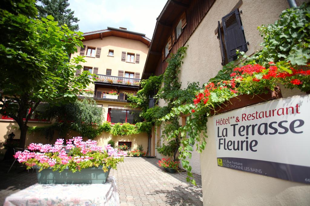 Logis Hotel La Terrasse Fleurie Divonne-les-Bains Exterior photo